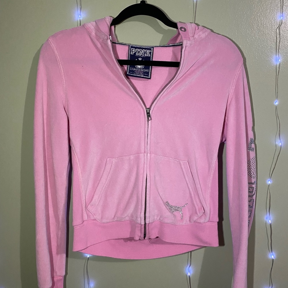 PINK Victoria Secret Velour Zip Jacket